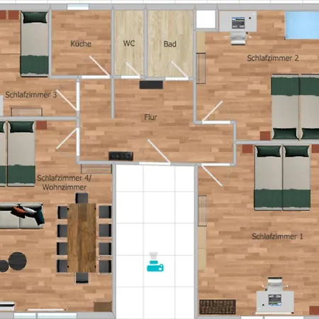 شقة Grosse, Gemuetliche 4-zimmer-ferienwohnung Mit Guter Verkehrsanbindung Im Sueden Von